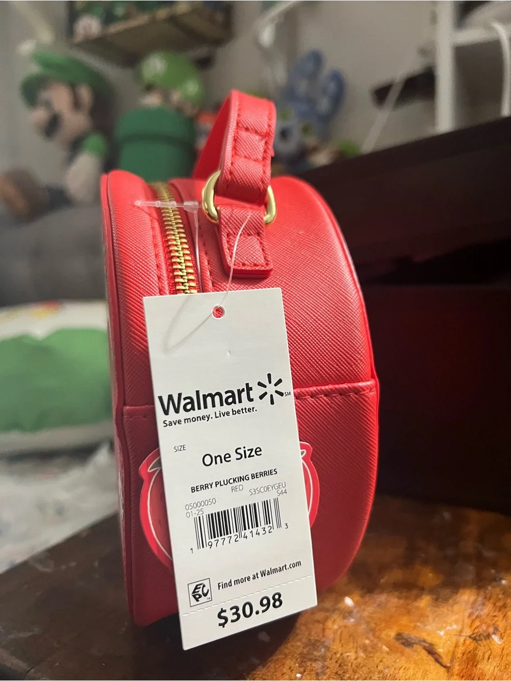 Strawberry-Themed Kids Round Handbag - Red